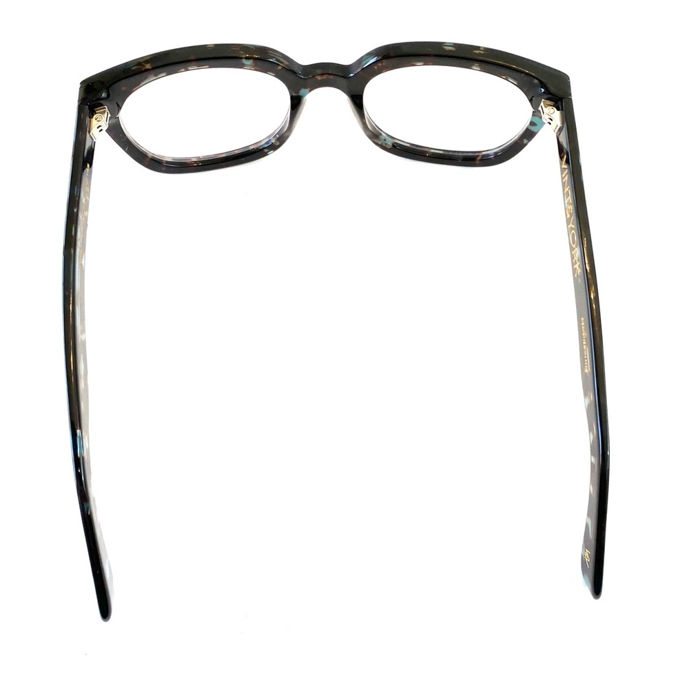 Vint & York “Ritzy” Eyeglass Frames Dark Brown Tortoise & Turquoise Blue - Picture 10 of 16